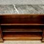 Victorian Mahogany & Marble Top Open Bookcase