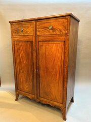 George III Mahogany Wardrobe Of Small Proportions