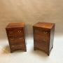 Pair Antique Bedside Chest Of Drawers