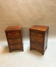 Pair Antique Bedside Chest Of Drawers