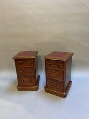 Pair Victorian Bedside Chest Of Drawers