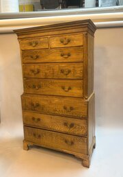 Rare George 111 Tallboy Chest Of Drawers