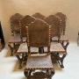 Set Of Spanish Antique Dining Chairs