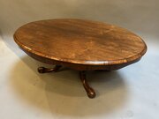 Victorian Rosewood Oval Coffee Table