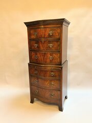 Georgian Revival Tallboy Chest Of Drawers