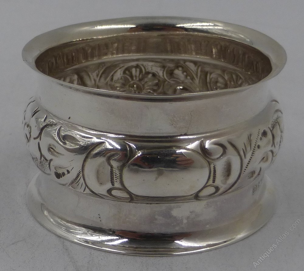 Antiques Atlas Antique Silver Napkin Ring. Birm 1904.