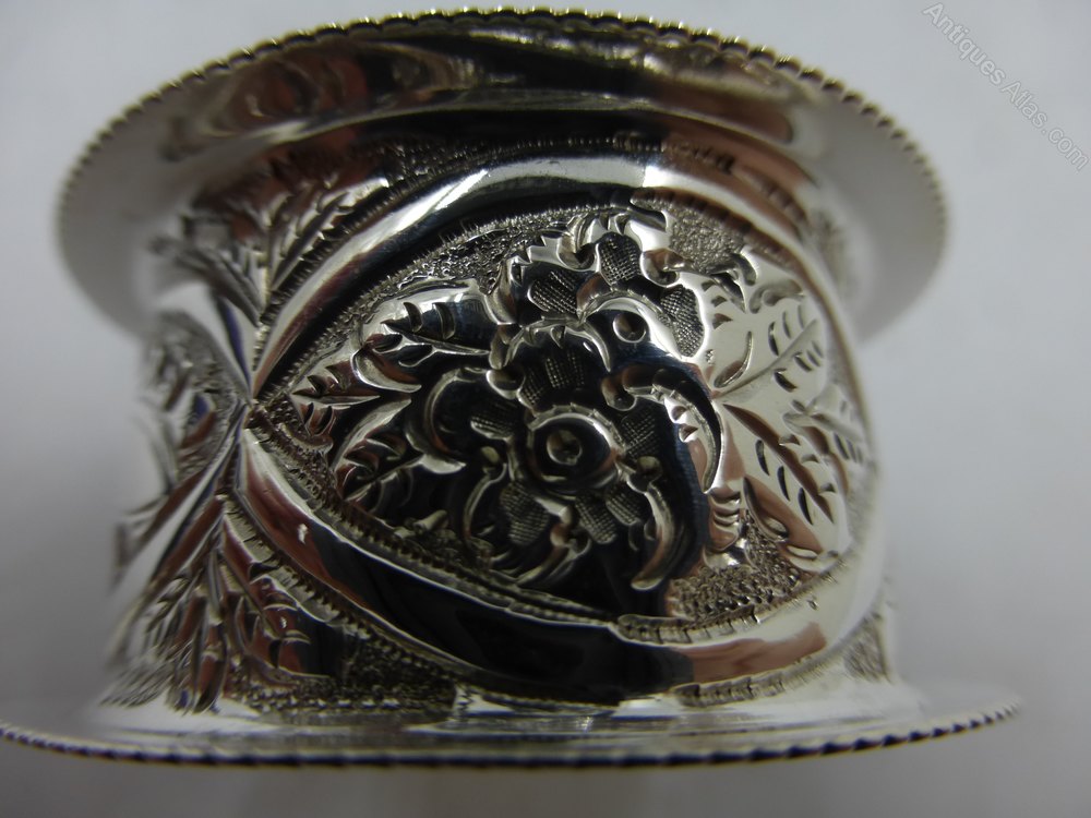 Antiques Atlas Antique Silver Napkin Ring Birmingham 1893