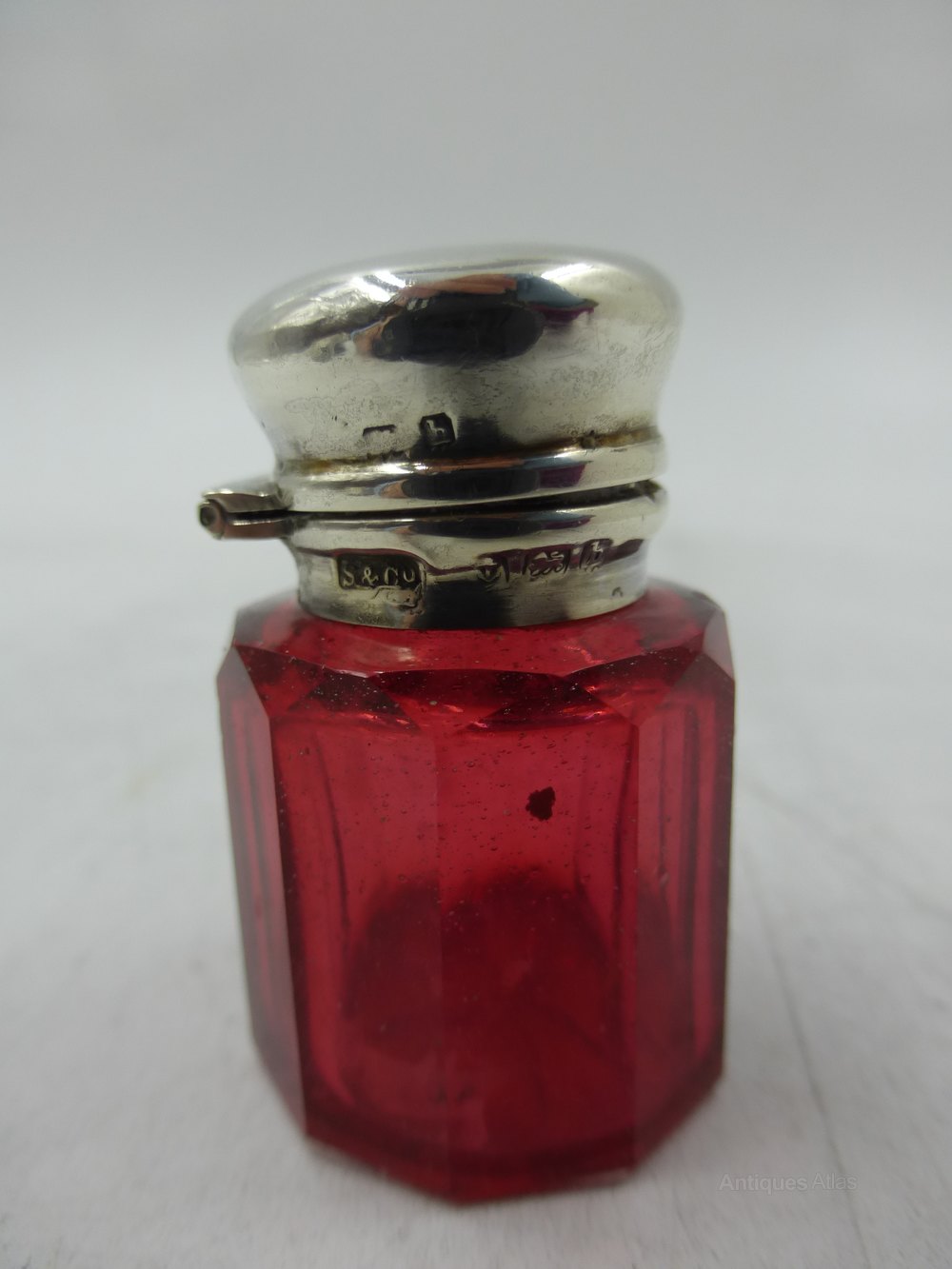 Antiques Atlas Antique Silver Scent Bottle Birmingham 1907