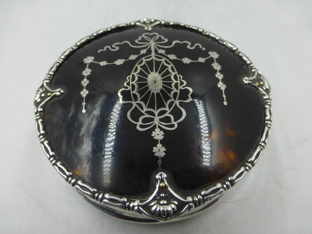 Antiques Atlas Antique Silver Trinket Box Birmingham 1913