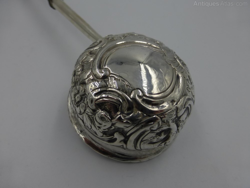 Antiques Atlas Silver Punch Ladle.