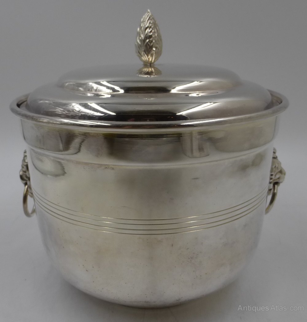 Antiques Atlas Silver Plated Ice Bucket. Circa 1950