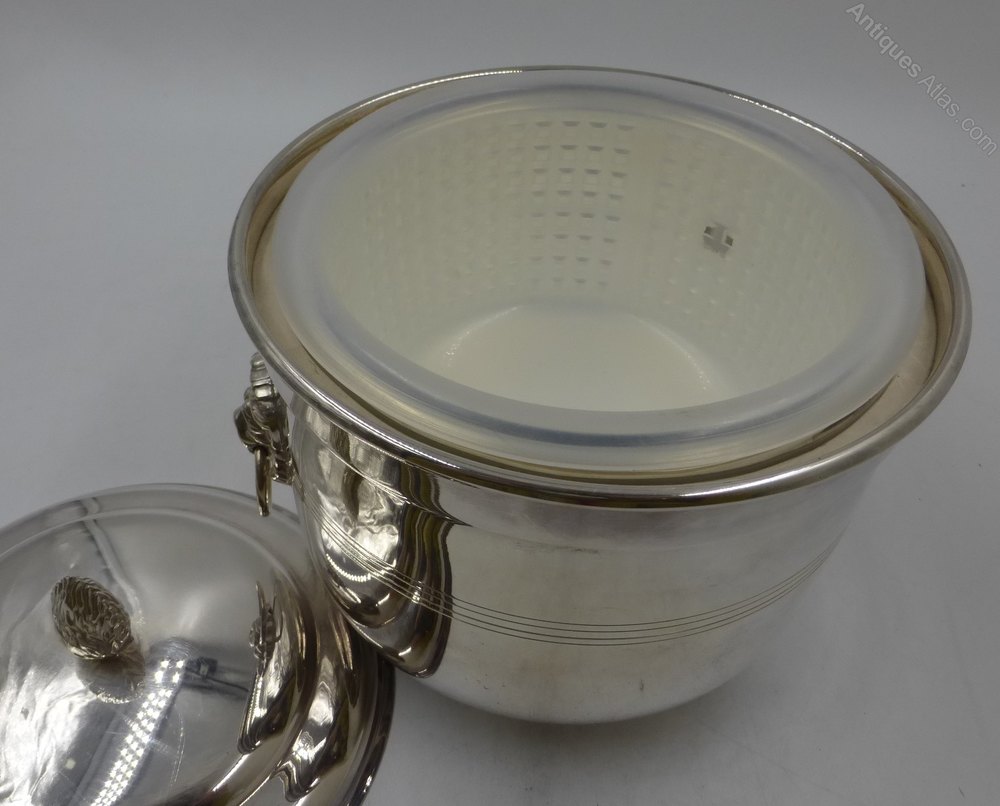 Antiques Atlas Silver Plated Ice Bucket. Circa 1950
