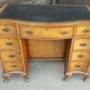 Burr Walnut Serpentine Walnut Ladies Writing Desk