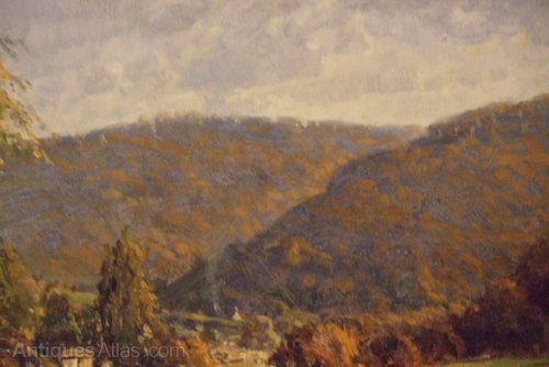 Antiques Atlas - The Wye In Autumn as097a228