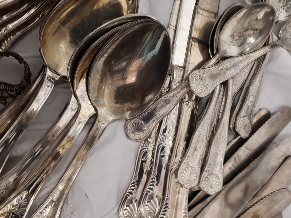 Antiques Atlas Antique French Silver Plate Cutlery 39 Pieces