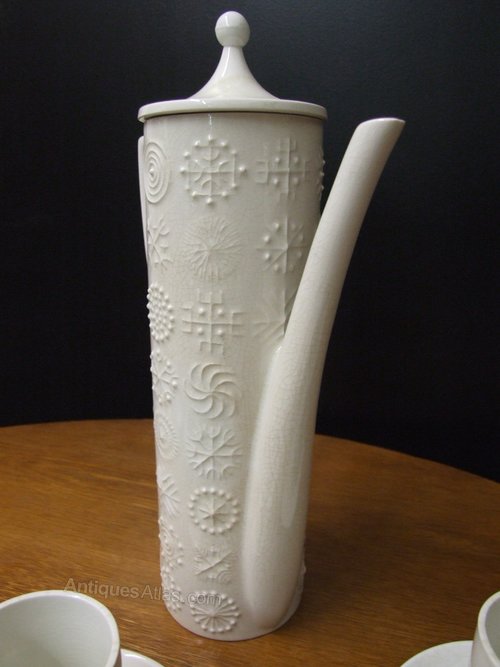 Antiques Atlas - Totem Portmeirion White Coffee Set 1961 as488a316