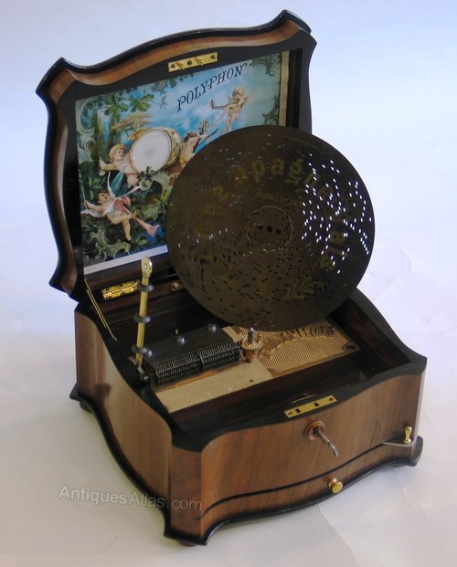 Antiques Atlas Disc Musical Box By Polyphon