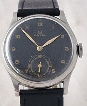 1944 Omega Black Dial Wristwatch