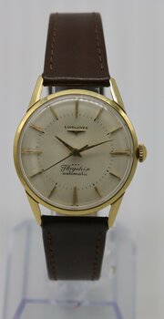 1959 Longines Flagship Big Ship 18K Gold Wristwa