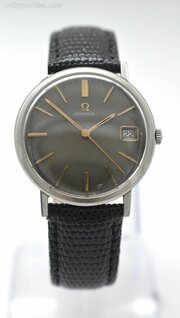 1966 Omega Grey/Black Dial Wristwatch