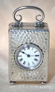 A Silver Carriage Clock, London 1904