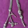 A Silver Chatelaine Pocket Watch Chain