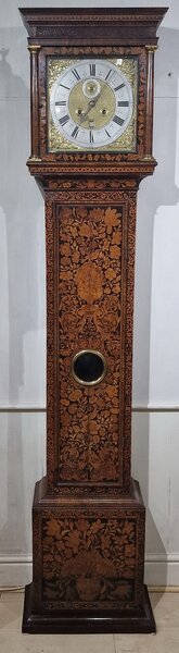 David Lestourgeon London Marquetry Longcase Clock