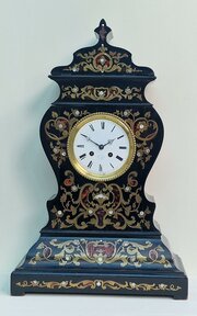 H. Marc Boulle Inlaid Mantel Clock