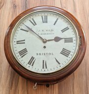 J H Allis, Bristol Fusee Dial Wall Clock