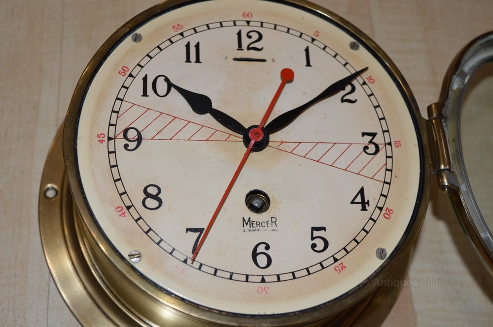 Antiques Atlas Mercer Ships Type Radio Room Clock as579a1864