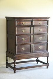 18th Century Style Oak Chest On Stand