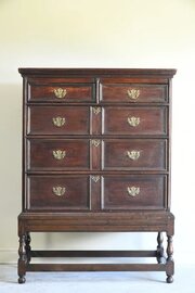 18th Century Style Oak Chest On Stand