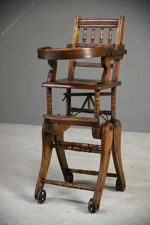 ANTIQUE EDWARDIAN HIGH CHAIR Antiques Atlas