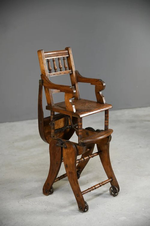 ANTIQUE EDWARDIAN HIGH CHAIR Antiques Atlas