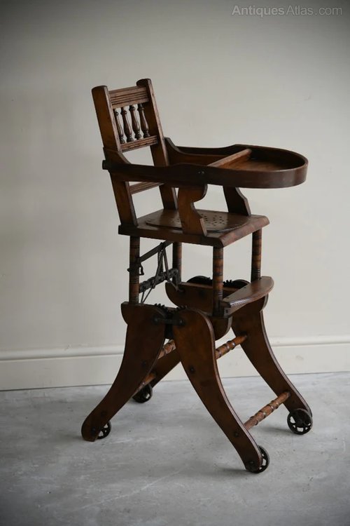 ANTIQUE EDWARDIAN HIGH CHAIR Antiques Atlas