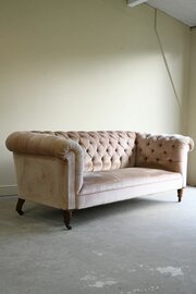 Antique Early 20th Century Upholstered Chesterfiel