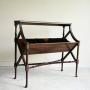 Antique Late 19th Century Mahogany Library Book Trough.