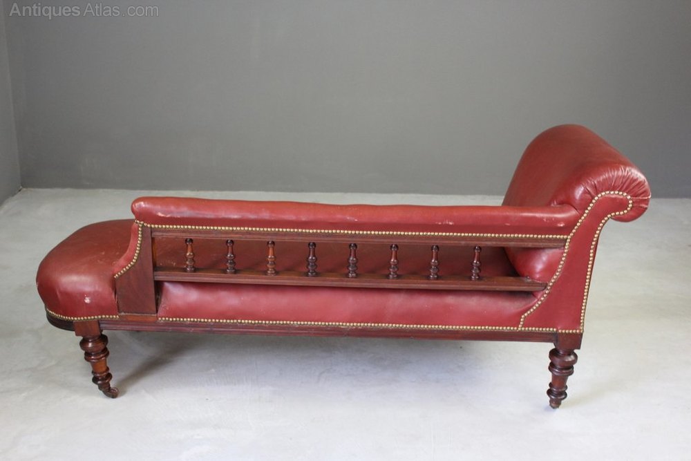 Antique Leather Chaise Longue Antiques Atlas