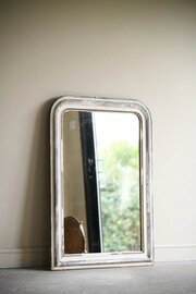 Antique Louis Philippe Tombstone Mirror