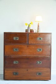 Antique Mahogany Campaign Chest
