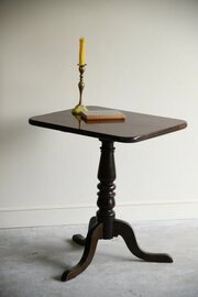 Antique Mahogany Tilt Top Occasional Table