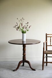 Antique Mahogany Tilt Top Occasional Table