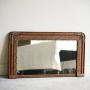 Antique Oak Overmantle Mirror