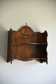 Antique Olive Wood Wall Shelves