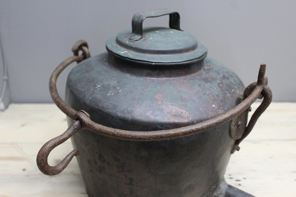 Antiques Atlas Antique Open Fire Copper Kettle