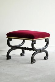 Antique Savonarola Style Stool