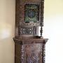 Carved Oak Continental Cabinet