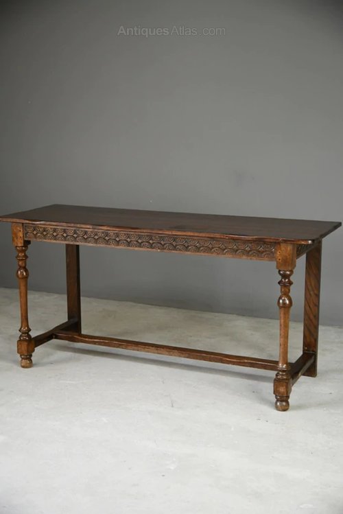 Large Oak Serving Table. Antiques Atlas