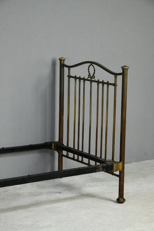 EDWARDIAN SINGLE BRASS BED FRAME Antiques Atlas