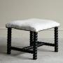 Ebonised Bobbin Turned Footstool